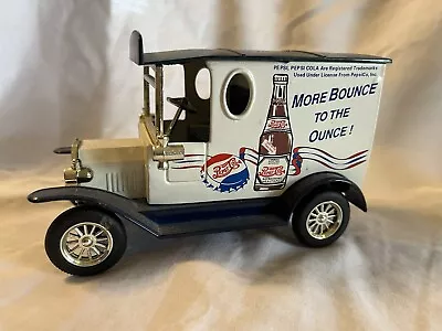 Pepsi-Cola Vintage Model T Delivery Truck Coin Bank With Key • $5