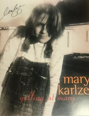 MARY KARLZEN - AUTOGRPAHED  YELLING AT MARY  Promo Poster For Record Stores • $6