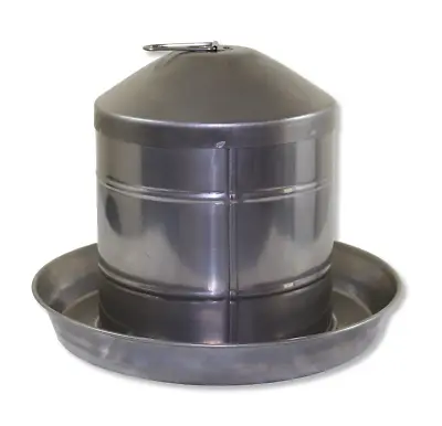 Galvanised Poultry Drinker (4l - 8l - 12l) • £37.24