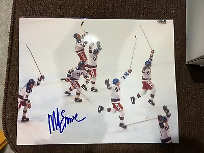 Mike Eruzione Autograph Signed 8x10 Photo 1980 Olympics Hockey Gold Medal • $15