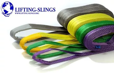 Duplex Webbing Lifting Slings 1 Ton - 10 Ton & 1m-10m - Manufactured To Order • £244.76