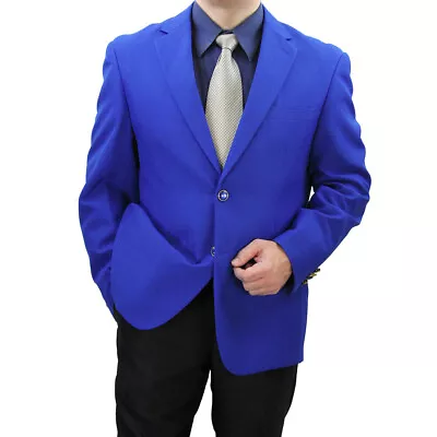 HAS TO GO!! Sharp Regular-Fit Men 2-B Blazer ROYAL Size 38 Long $129+ • $35.55