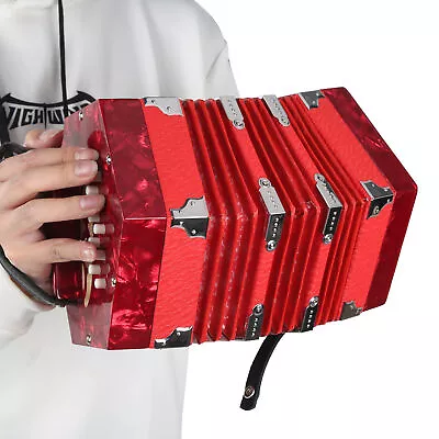 Concertina Accordion Portable Professional For Adults Musical Instrument • $193.35