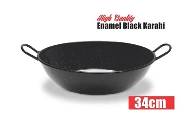 Enamel Karahi/wok 34cm Good For Induction • £11.50