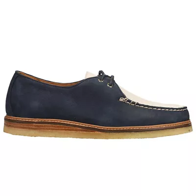 Sperry Gold Cup Captain's Crepe Oxford  Mens Blue Casual Shoes STS18352 • $28.15