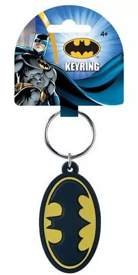 Batman Logo Soft Touch PVC Keychain • $9.99