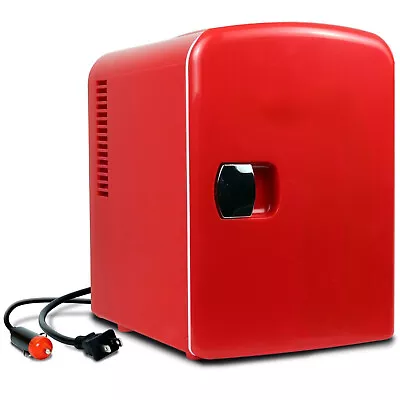 4L Mini Car Fridge Table Top Electric Small Cooler Portable Ice Box Car Office • $26.61