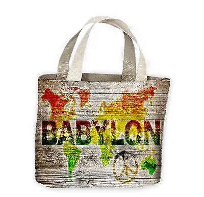 £9.99 • Buy Reggae World Map Tote Shopping Bag For Life - Rasta Bob Marley