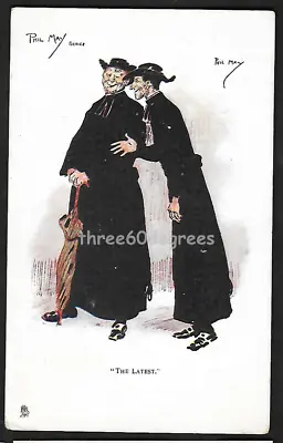 £2.75 • Buy Early Tuck Comic Postcard: Robed Men. Gossip. Phil May. Posted1905
