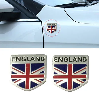 £4.24 • Buy 2x England Britain National Flag 3D Metal Decal Emblem Badge Vehicle Car Sticker
