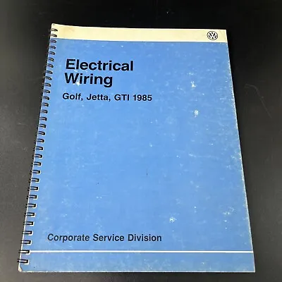 1985 Volkswagen VW Golf Jetta GTI Wiring Diagrams Corporate Service Training OEM • $11.04