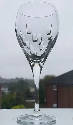 £22.50 • Buy FINE QUALITY HAND CUT LARGE CRYSTAL GOBLET/WATER GLASS NEW CUBE DESIGN 18 Ounce