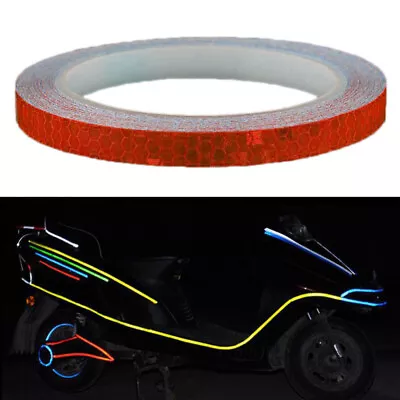 Bike Reflective Decals Bike Warning Strips Motorcycle Reflectors Sticker • $7.91