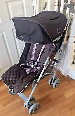 Maclaren Buggy Pushchair Folding Foldable From Birth Unisex Brown Seat Cover • £44.90