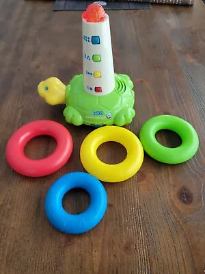 RARE SPANISH Vtech Electronic Stacking Rings Turtle Ari Tortuga Tested/Working • $9.99