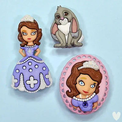 DISNEY Sophia The First 7736 Dress It Up Buttons - Fairy Princess Embellishments • £4.99