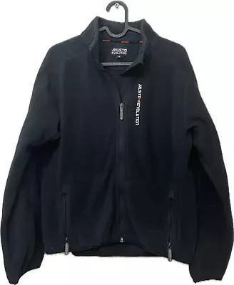 Musto Evolution Black Fleece Jacket Lightweight Pockets Polartec Size 14 • £30