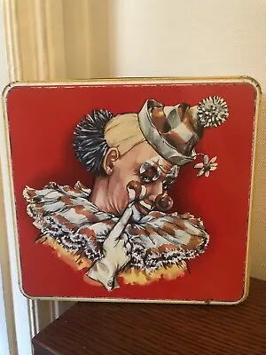 £11.50 • Buy Vintage Crawfords Biscuit Tin Clown Circus Design