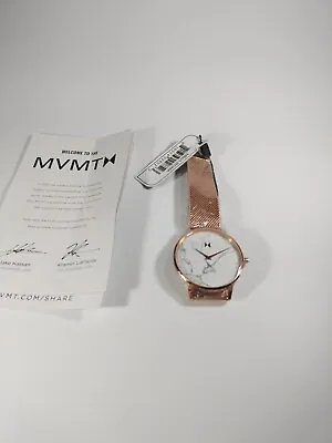 MVMT Boulevard Women Watch Steel Mesh Band Minimalist Watch Malibu Marble • $54.99