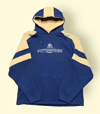 Vintage Pitt Panthers Y2K Hoodie Sweatshirt Men’s Large Blue 2000s Pittsburgh • $30