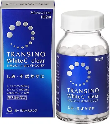 $71 • Buy White C Clear TRANSINO 240 Tablets Supplements For Acne Rashes Freckles