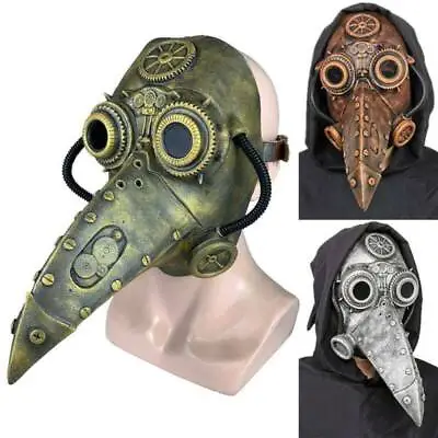 Plague Doctor Mask Bird Long Nose Beak Halloween Carnival Steampunk Cosplay Mask • $23.84