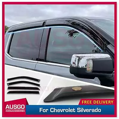 AUSGO Luxury Weather Shields For Chevrolet Silverado T1 Series 2020-Onwards • $82.79