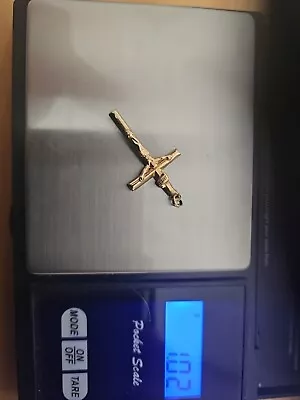 9ct Gold Crucifix Not Scrap 1.02g • £0.99