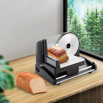 Stainless Steel Meat Slicer Bread Slicing Machine Fruit Cutter Meat Slicer 200w • $91