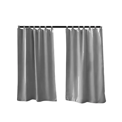 Outdoor Curtains Blackout Waterproof Drapes Garden Patio Gazebo Pergola Tap Top • £20.39