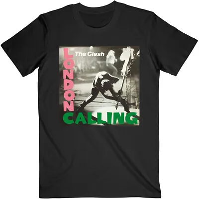 THE CLASH - Unisex T- Shirt -  London Calling -   Black  Cotton  • £18.49