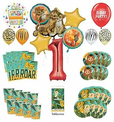 $39.95 • Buy Mayflower Products Lion King 1st Birthday Party Supplies 8 Guest Decoration K...