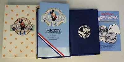 1928-1988 Mickey Mouse 60 Years With You**LITTLE HERO**1oz .999 Silver Proof • $79