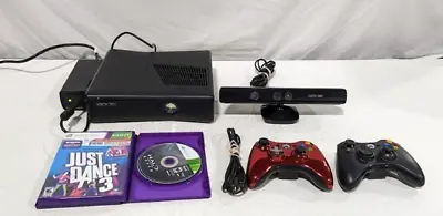 Xbox 360 Console Bundle W/ Kinect 2 Games Controller Power *NO HDD* • $95