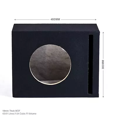 £119.99 • Buy 10  25cm MDF Black Slot Port Car Audio Speaker Sub Subwoofer Bass Box Enclosure