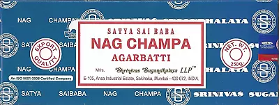 Satya Sai Baba Nag Champa Agarbatti Incense 250 Gm • £16.20
