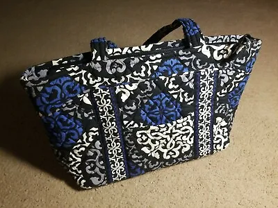 Vera Bradley Canterberry Cobalt Blue White Grey Shoulder Bag • $40