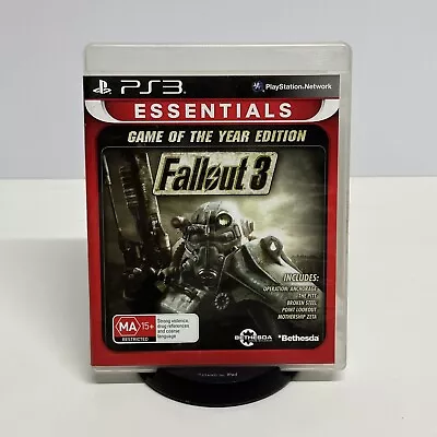 Fallout 3 Game Of The Year Edition - Sony PlayStation 3 PS3 Game PAL Disc VGC • $17.99