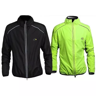 Mens Outdoor Long Sleeve Running Cycling Anti-Wind Jacket Jersey Bike Rain Coat • $18.98