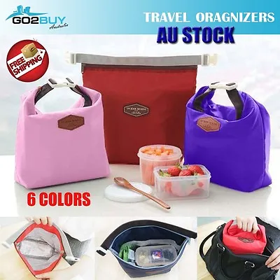 $6.29 • Buy Portable Thermal Insulated Cooler Waterproof Picnic Lunch Box Storage Bag Pouch