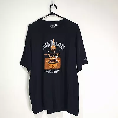 Jack Daniels Mens Size 2XL Charcoal Mellowed Drop By Drop T-shirt  • $19.95
