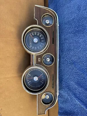 Used Original 1968 Ford Mustang Deluxe Instrument Gauge Cluster With Clock • $375