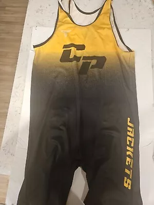 Cedar Point WRESTLING Team SINGLET Tournament Jock High School College L XL • $20