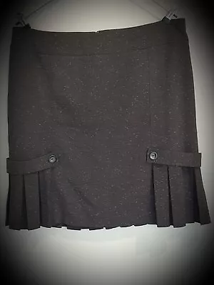 Target Grey Work Office Goth Pleated Skirt Plus Size 18 • $30