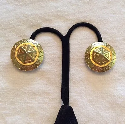 $55 • Buy BEN AMUN By Isaac Manevick/clip On Earrings.