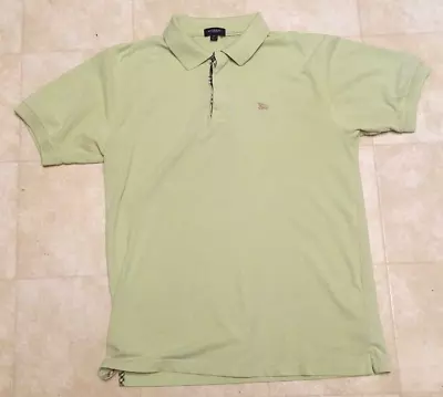 Men's Burberry London Short-Sleeve Light Green Polo Shirt Size M • $27