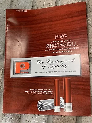 Pacific Shotshell ShotGun Reloading Catalog Rare Vintage Brochure W/insert- 1967 • $12.99