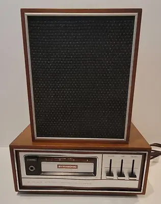 Vintage 1970 Byra-Sonic TWH-128 8-Track Cassette Player With Speaker (Byrasonic) • £119.95