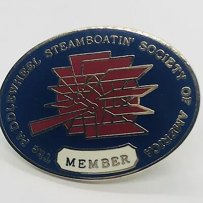 The Pa Dolewheel Steamboatin Society Of America Member Paddle Pin Pinback Lapel • $4.39