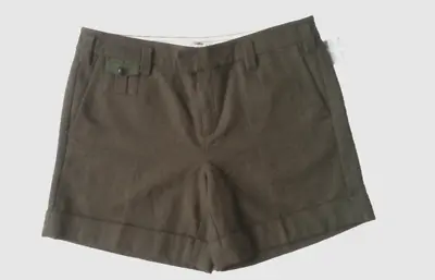 G1 G One ~ Retro Wool Blend [Gray Brown Hybrid] Shorts Cuffed Women's Size US 10 • $45.53